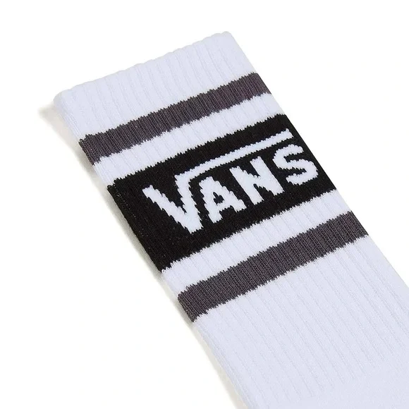 VANS Drop V Men’s Crew Socks in Black/ White/ Grey M9.5-13 W11-14.5 - Picture 3 of 4